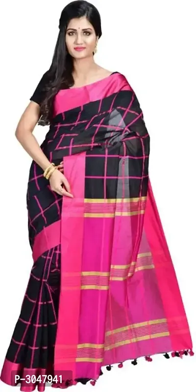Handloom Cotton Silk Saree with Blouse piece