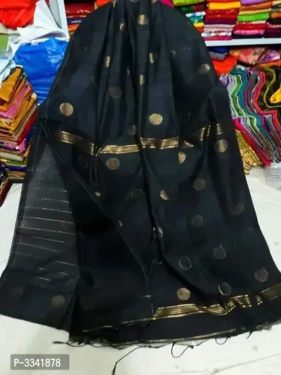 Beautiful Silk Cotton Saree with Blouse piece-thumb0