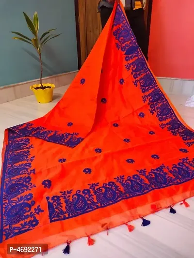 Beautiful Cotton Silk Saree with Blouse piece-thumb0