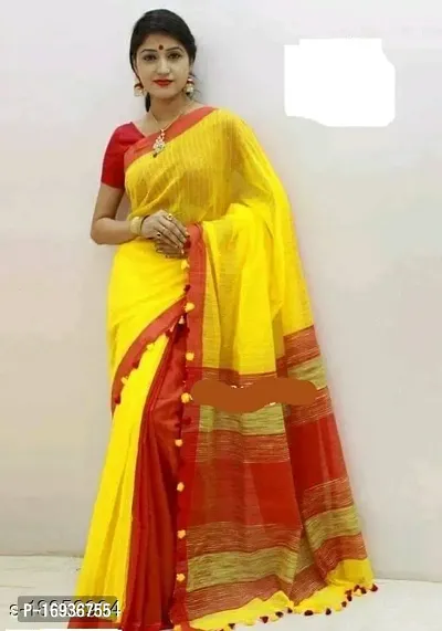 Handloom Kusumdola saree with blouse peice-thumb0