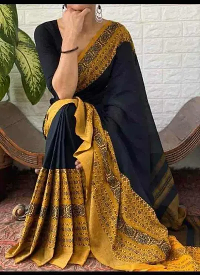 Stylish Khadi Cotton Sarees With Blouse Piece