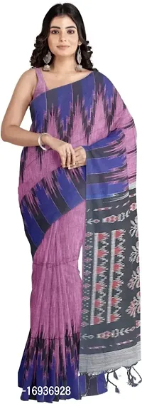 Madhubani printed saree with blouse-thumb0