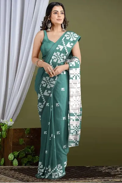 Handloom saree with blouse peice