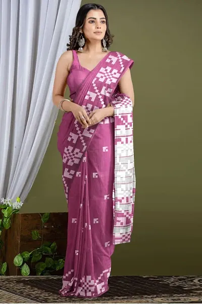 Handloom saree with blouse peice