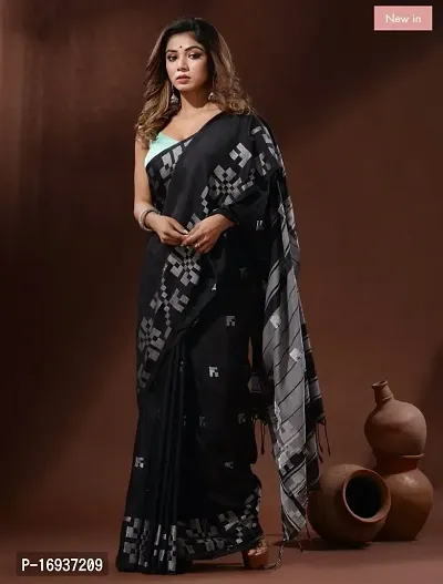 Handloom Cotton saree with blouse peice