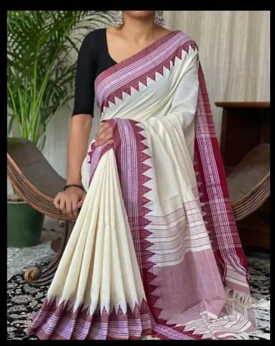 Hot Selling Khadi Cotton Sarees With Blouse Piece