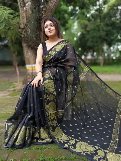 silk fulia saree with blouse peice