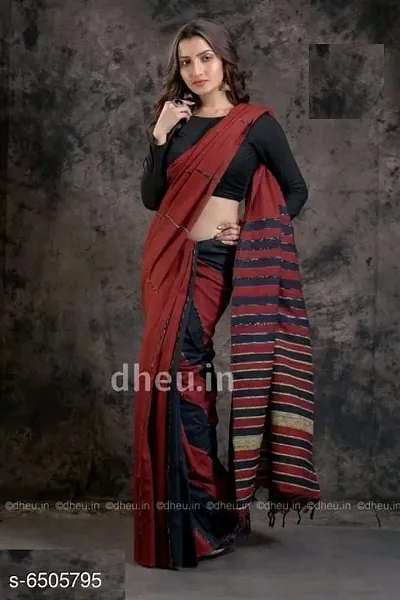 Khadi Khesh Saree With Running Blouse Piece