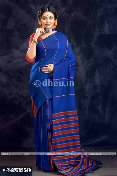 Khadi Khesh Saree With Running Blouse Piece