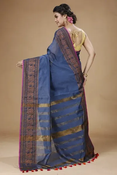 Hot Selling Khadi Cotton Saree with Blouse piece 