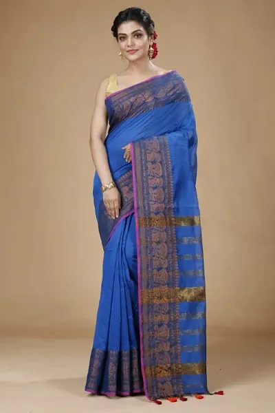 Handloom Khadi Patta Jori Saree with Blouse Piece