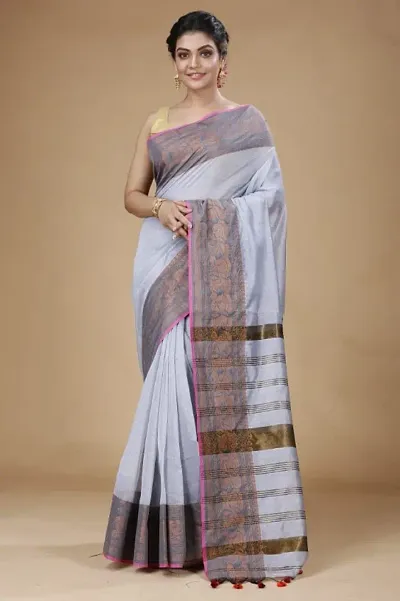 New In Khadi Cotton Saree with Blouse piece 