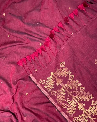 New In Khadi Cotton Saree with Blouse piece 