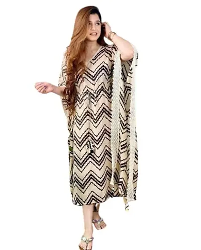 KHANAK Collection Women Crepe Kaftan Kurti XX-L