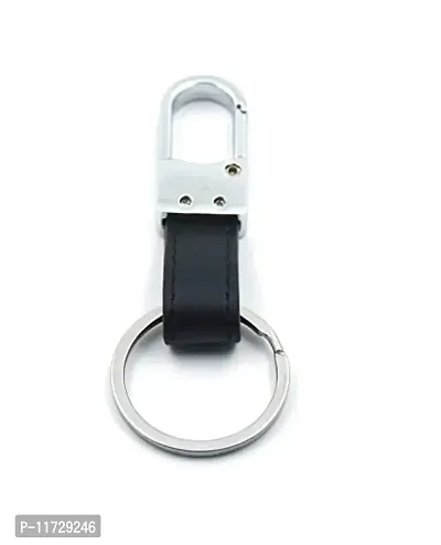 Techpro Antique Hook Locking Silver Metal Key Ring Key Chain for Bike Car Keychain Holder for Bikes Car Keychains & for Gift Black