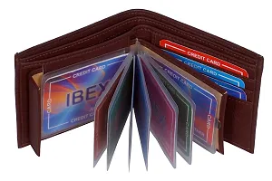 ibex Men Casual Brown Artificial Leather Wallet (8 Card Slots)-thumb2