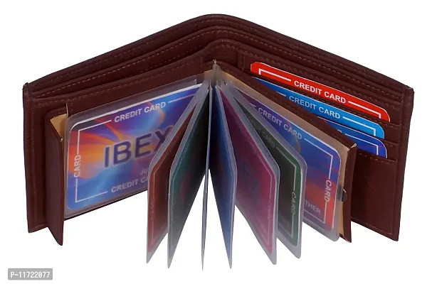 ibex Men Casual Brown Artificial Leather Wallet (8 Card Slots)-thumb3