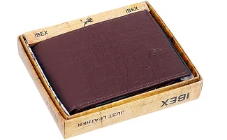 ibex Men Casual Brown Artificial Leather Wallet (8 Card Slots)-thumb4