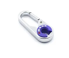 Techpro Antique Hook Locking Silver Metal Key Ring Key Chain for Bike Car Keychain Holder for Bikes Car Keychains & for Gift Purple M-3756-thumb1