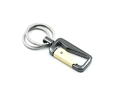 Techpro Antique Hook Locking Silver Metal Key Ring Key Chain for Bike Car Keychain Holder for Bikes Car Keychains & for Gift Black, Yellow M-80005-thumb3