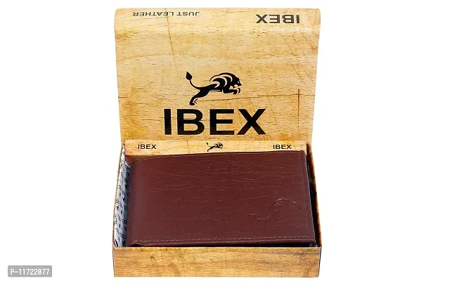 ibex Men Casual Brown Artificial Leather Wallet (8 Card Slots)-thumb4