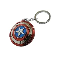 Techpro Avenger Super Hero Metal Key Chain Key Ring for Bike & Car Captain Americas Combo-thumb1