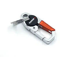 Techpro Antique Hook Locking Silver Metal Key Ring Key Chain for Bike Car Keychain Holder for Bikes Car Keychains & for Gift Orange M-3747-thumb4