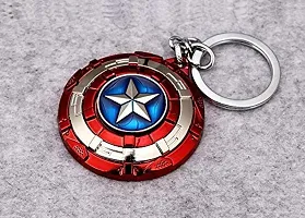 Techpro Avenger Super Hero Metal Key Chain Key Ring for Bike & Car Captain Americas Combo-thumb3