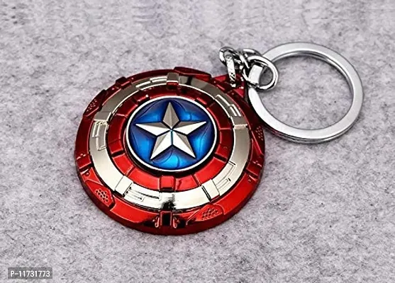 Techpro Avenger Super Hero Metal Key Chain Key Ring for Bike & Car Captain Americas Combo-thumb4