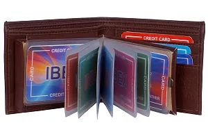 ibex Men Casual Brown Artificial Leather Wallet (8 Card Slots)-thumb1