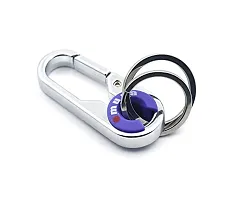 Techpro Antique Hook Locking Silver Metal Key Ring Key Chain for Bike Car Keychain Holder for Bikes Car Keychains & for Gift Purple M-3756-thumb4