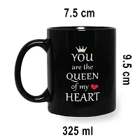 Alexus You are The Queen of My Heart Coffee Gift for Child Friends Cousins Brother Sister Children Kid Boy Girl on Birthday Ceramic Coffee Mug-thumb1