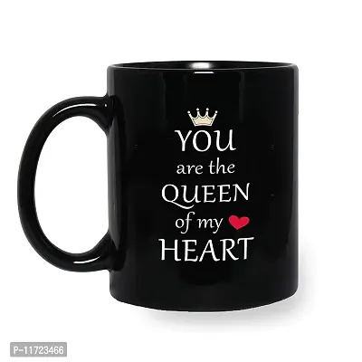 Alexus You are The Queen of My Heart Coffee Gift for Child Friends Cousins Brother Sister Children Kid Boy Girl on Birthday Ceramic Coffee Mug