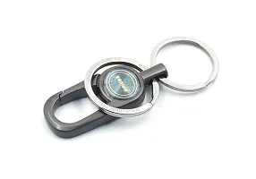 Techpro Antique Hook Locking Silver Metal Key Ring Key Chain for Bike Car Keychain Holder for Bikes Car Keychains & for Gift M1 Color- Dark Green-thumb4