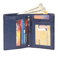 ibex Leather Unisex wallet(Blue3)-thumb1