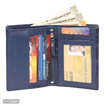 ibex Leather Unisex wallet(Blue3)-thumb2