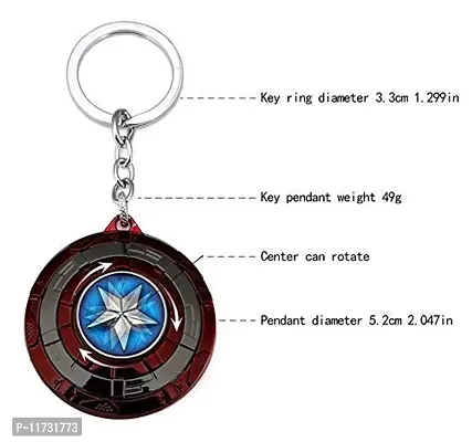 Techpro Avenger Super Hero Metal Key Chain Key Ring for Bike & Car Captain Americas Combo-thumb3