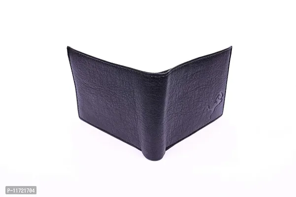 ibex Black Faux Leather Men's Wallet (Swing145)-thumb3