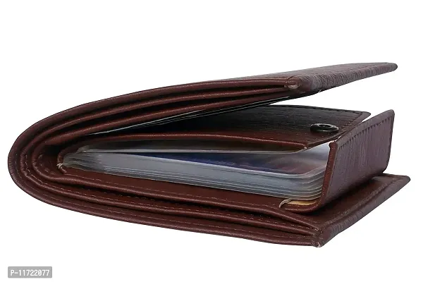 ibex Men Casual Brown Artificial Leather Wallet (8 Card Slots)-thumb0