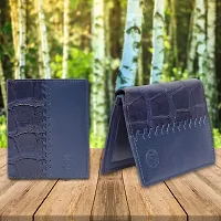 ibex Leather Unisex wallet(Blue3)-thumb4