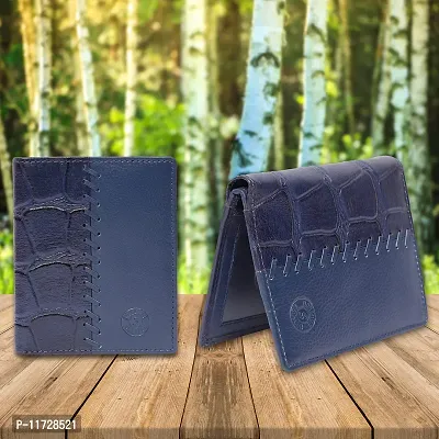 ibex Leather Unisex wallet(Blue3)-thumb5