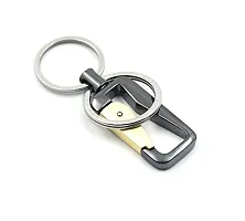 Techpro Antique Hook Locking Silver Metal Key Ring Key Chain for Bike Car Keychain Holder for Bikes Car Keychains & for Gift Black, Yellow M-80005-thumb4