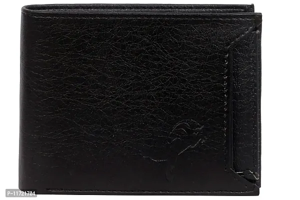 ibex Black Faux Leather Men's Wallet (Swing145)-thumb0