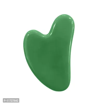 Large Gua Sha Heart by ina beauty - Natural Jade Stone for Face to Lift, Decrease Puffiness and Tighten