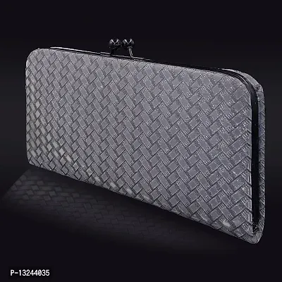 Stylish Fancy Artificial Leather Self Pattern Clutches For Women-thumb3