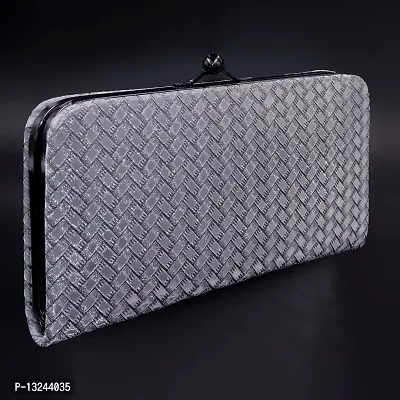 Stylish Fancy Artificial Leather Self Pattern Clutches For Women-thumb2