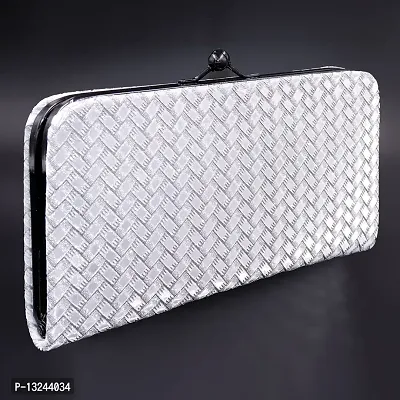 Stylish Fancy Artificial Leather Self Pattern Clutches For Women-thumb5