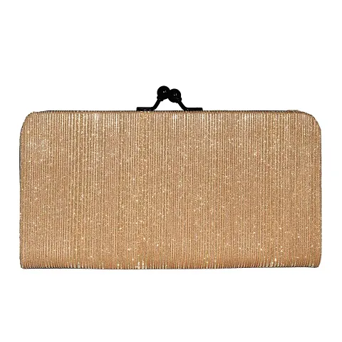 Womens Framed Foldover Clutch