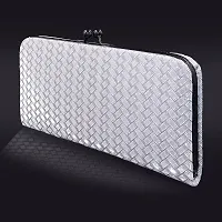 Stylish Fancy Artificial Leather Self Pattern Clutches For Women-thumb1