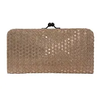 Stylish Fancy Artificial Leather Self Pattern Clutches For Women-thumb4